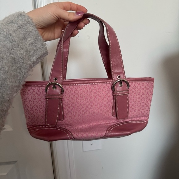 Y2K pink monogram Women's Handbag - Picture 3 of 10